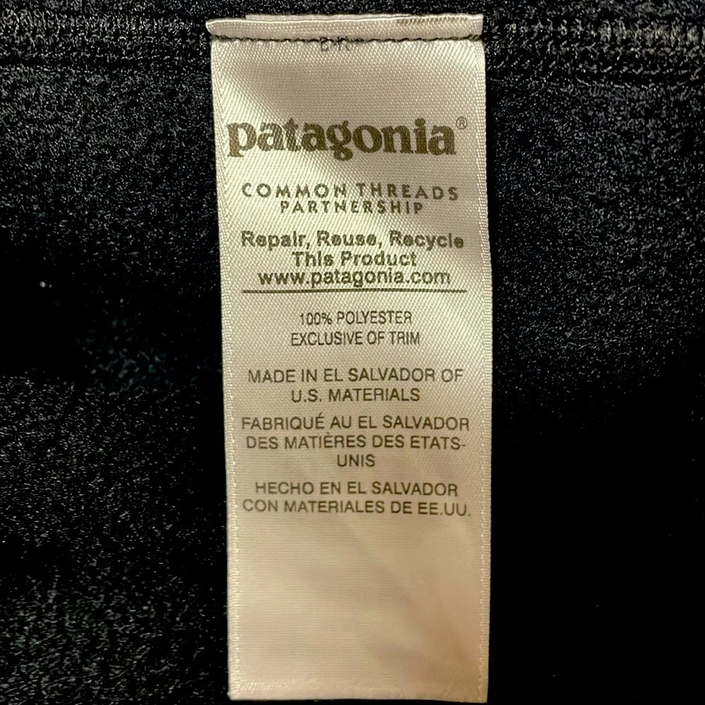 *SOLD* PATAGONIA Synchilla Fleece Vest in Black sz XL - Picture 4 of 4